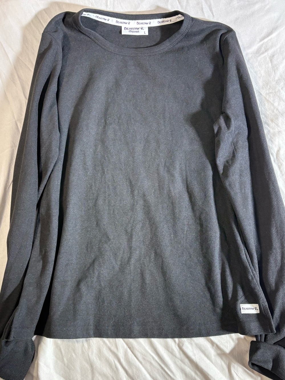 Bearpaw Women’s Long-Sleeve Crew Neck Shirt - Black
